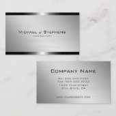 Matig geborsteld aluminium met kanonmetaal visitekaartje (Voorkant / Achterkant)