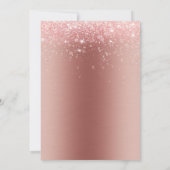 Matig geborsteld metaal Roos Glitter Sweet 16 Kaart (Achterkant)