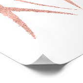 Matig geborsteld Roos Gold Valentijn Poster (Hoek)