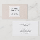 Matig gebroken Patroon Beige Visitekaartje (Voorkant / Achterkant)
