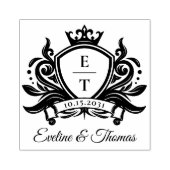 Matig gedurfd logo voor koninklijk bruiloft rubberstempel (Afrduk)