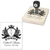 Matig gedurfd logo voor koninklijk bruiloft rubberstempel (Gestempeld)