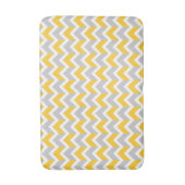 Matig Geel Geel Witte Chevron Pattern Badmat (Voorkant Verticaal)