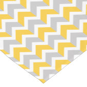 Matig Geel Geel Witte Chevron Pattern Korte Tafelloper (Hoek)