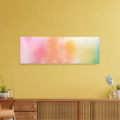 Matig Geel Groen Roze Blauw Paars Kleurrijk Canvas Afdruk (Insitu (Woonkamer))
