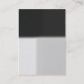 Matig geel visitekaartje met grijs bekken (Achterkant)