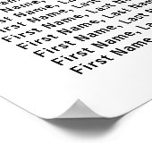 Matig geel zonnebloem 20-Tabel Zitkool Poster (Hoek)