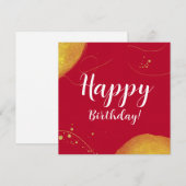 Matig gefeliciteerde verjaardag abstract citaat op (Voorkant / Achterkant)