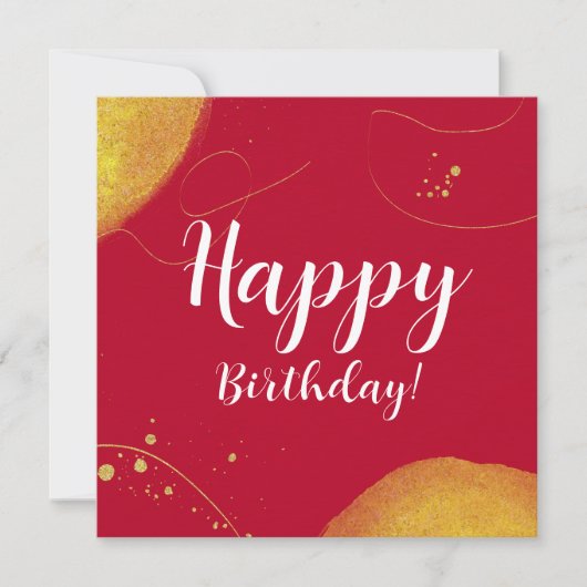 Matig gefeliciteerde verjaardag abstract citaat op (Voorkant)