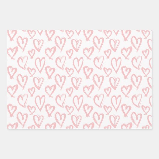 Matig gekleurd hart inpakpapier vel (Voorkant 2)