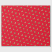 Matig gekleurd hartrood verpakkingspapier cadeaupapier (Vlak)