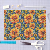 Matig gele zonnebloem tissuepapier (Craft)