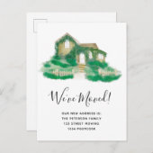 Matig geschilderd landhuis bewegende aankondiging (Voorkant / Achterkant)