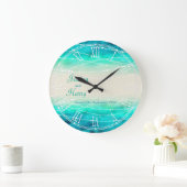 Matig geschilderde sparkle zeeen bruiloft klok (Huis)