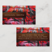 Matig geslepen en elegant leder uitzien visitekaartje (Voorkant / Achterkant)