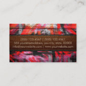 Matig geslepen en elegant leder uitzien visitekaartje (Achterkant)