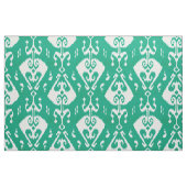 Matig getextureerd groen ikattribaal stof (Fat Quarter)