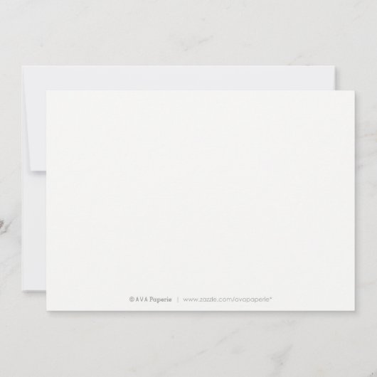 Matig geverfde botanische bruine bruiloft kaart (Achterkant)