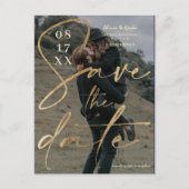 Matig gewaagd bladmanuscript sparen de datumfoto briefkaart (Voorkant)