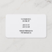 Matig gewoon rood wit visitekaartje (Achterkant)