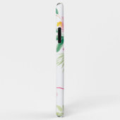 Matig girale roze groene waterverf monogram Case-Mate iPhone case (Achterkant/rechts)