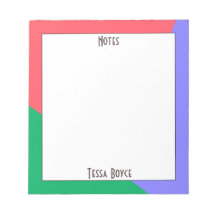 Matig Girly Coral Pink Blue Green Monogramed