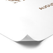 Matig glamoureus trouwerij-welkomstbord poster (Hoek)