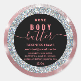 Matig glans van de glans van het manuscriptlichaam ronde sticker