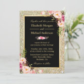 Matig glanzend goudsparken kaart (Staand voorkant)