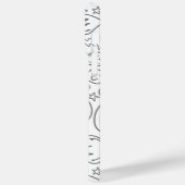 Matig glimlachend gezichtspatroon Stijlvol wit Case-Mate iPhone Case (Achterkant / Links)