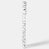 Matig glimlachend gezichtspatroon Stijlvol wit Case-Mate iPhone Case (Achterkant / Rechts)