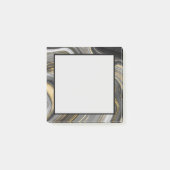 Matig goud- en grijze geode mineraal Abstract Post-it® Notes (Voorkant)