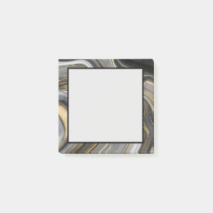 Matig goud- en grijze geode mineraal Abstract Post-it® Notes