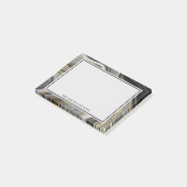 Matig goud- en grijze geode mineraal Abstract Post-it® Notes (Schuin)