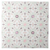 Matig goud Marokkaans afbeelding voor geometrische Tegeltje (Voorkant)