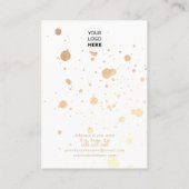 Matig goudvlekbeitje verdient wit visitekaartje (Achterkant)