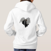 Matig graffitigebeid Lijst Hoodie (Achterkant)