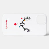 Matig grappige abstracte kerstrender op wit Case-Mate iPhone case (Achterkant (horizontaal))