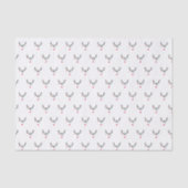 Matig grappige abstracte kerstrender op wit tissuepapier (Voorkant)