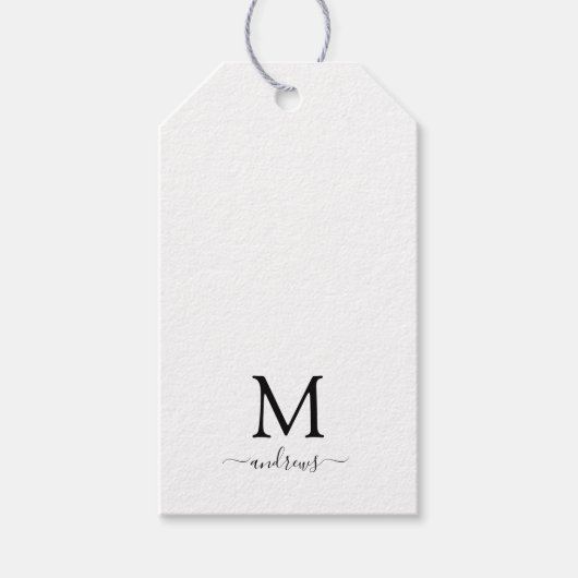 Matig grappige kerstrender op zwart cadeaulabel (Voorkant)