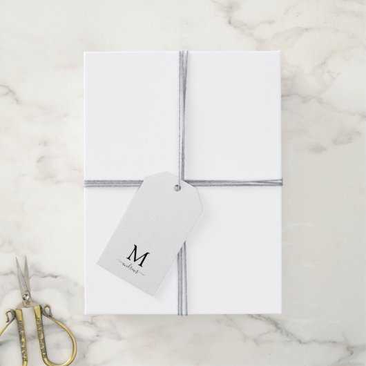 Matig grappige kerstrender op zwart cadeaulabel (Met Touw)