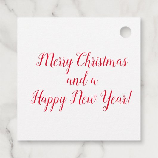 Matig grappige kerstrender wit rood bedankjes labels (Achterkant)