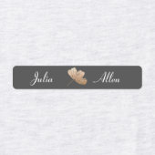 Matig grijs en wit draaiend ijzer voor kleding labels (Design 1)