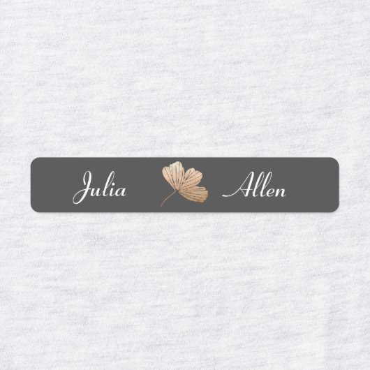 Matig grijs en wit draaiend ijzer voor kleding labels (Design 2)