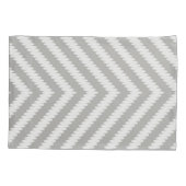 Matig grijs en wit zigzag Chevron Arrows Kussensloop (Achterkant)