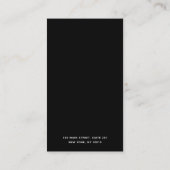 Matig grijs Goud Rand Verdien Beeldschottenhouder Visitekaartje (Achterkant)