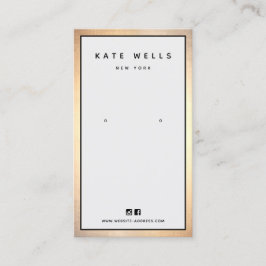 Matig grijs Goud Rand Verdien Beeldschottenhouder Visitekaartje