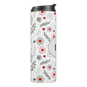 Matig grijs groen monogram thermosbeker (Gedraaid links)