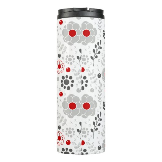 Matig grijs groen monogram thermosbeker (Achterkant)