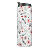 Matig grijs groen monogram thermosbeker (Geroteerd rechts)